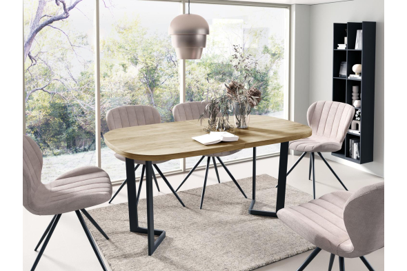 Stół rozkładany owalny PADME 90x160-260