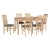 Stół Alan 1 120-150x80 + 6 krzeseł Nel 1