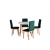 Stół Olo 1L 80-110x80 + 4 krzesła Hary 5
