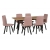 Stół Olo 5 140-180x80 + 6 krzeseł Hary 2