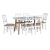 Stół Olo 7 140-180x80 + 6 krzeseł Milo 4