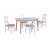 Stół Olo 7 140-180x80 + 6 krzeseł Nel 10