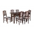 Stół Vito 2 140-180x80 + 6 krzeseł Bravo 6