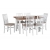 Stół Vito 2S 140-180x80 + 6 krzeseł Milo 1