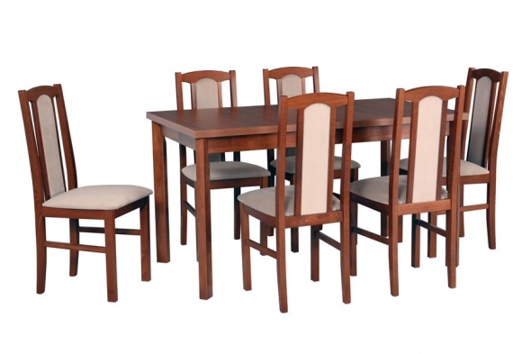 Stół Madera 1P 140-180x80 + 6 krzeseł Bravo 7
