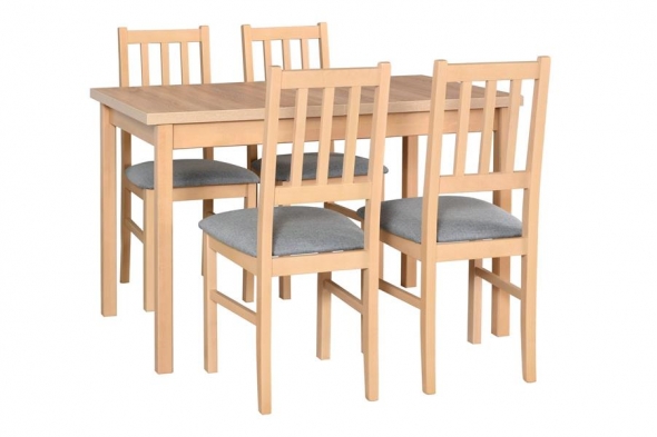 Stół Mario 10 120-160x70 + 4 krzesła Bravo 4