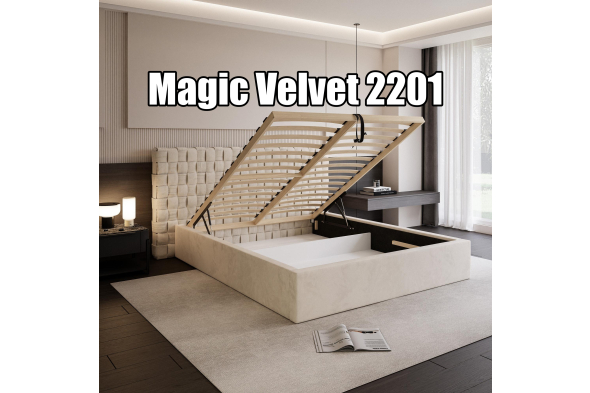 Wyjątkowe łóżko tapicerowane z pojemnikiem Ardea 180x200