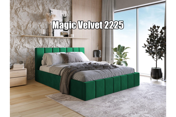 Wąskie łóżko tapicerowane Renzo SLIM 120x200 z pojemnikiem