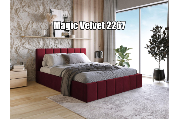 Wąskie łóżko tapicerowane Renzo SLIM 120x200 z pojemnikiem