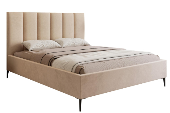 Łóżko tapicerowane Nilo SLIM Na nóżkach 140x200