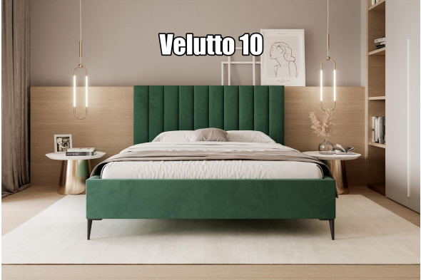 Łóżko tapicerowane Luno SLIM Na nóżkach 160x200