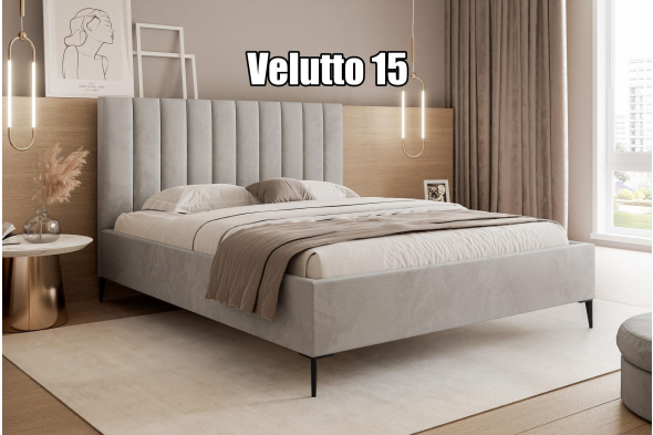 Łóżko tapicerowane Luno SLIM Na nóżkach 160x200
