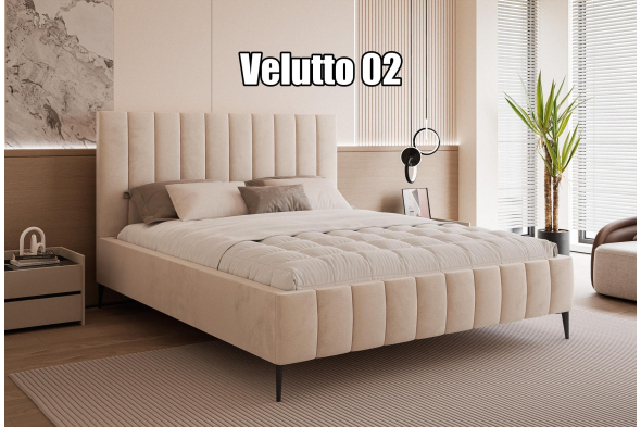 Łóżko tapicerowane Rico SLIM Na nóżkach 160x200