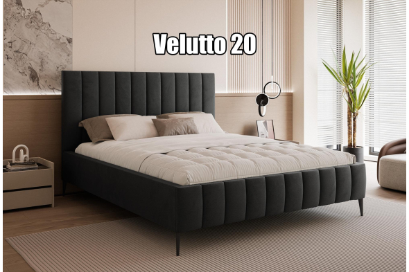 Łóżko tapicerowane Rico SLIM Na nóżkach 160x200