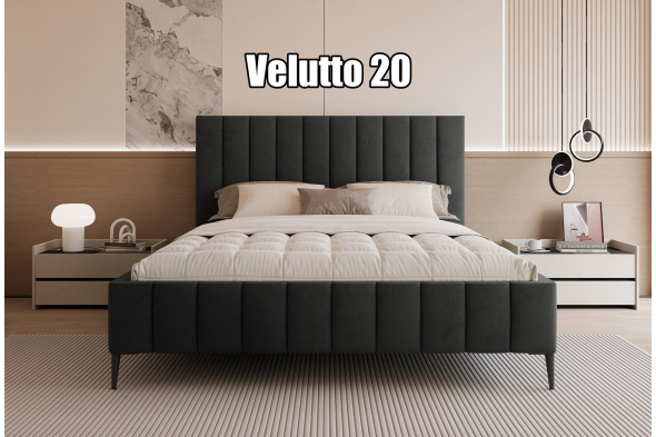 Łóżko tapicerowane Rico SLIM Na nóżkach 160x200