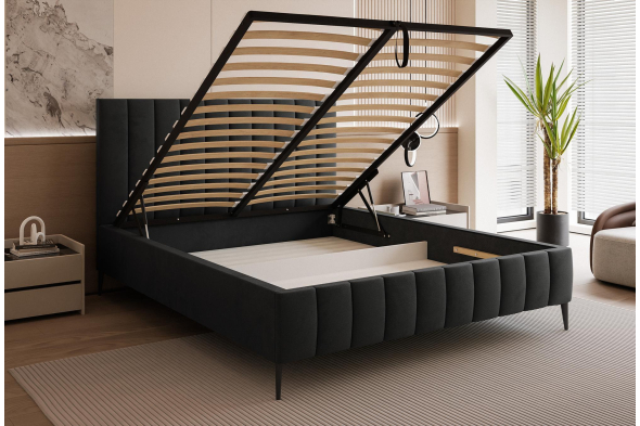 Łóżko tapicerowane Rico SLIM Na nóżkach 160x200
