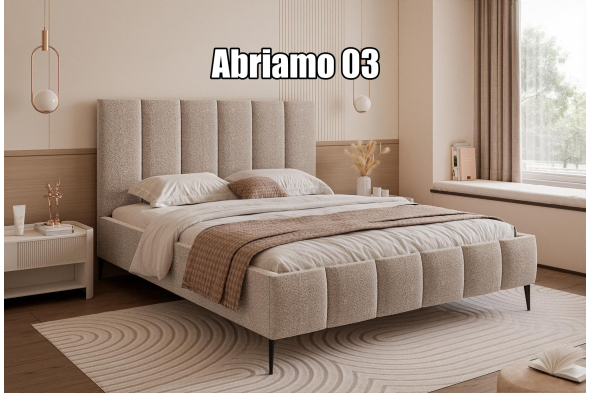 Łóżko tapicerowane Milo SLIM Na nóżkach 160x200