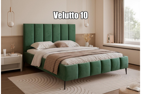 Łóżko tapicerowane Milo SLIM Na nóżkach 160x200