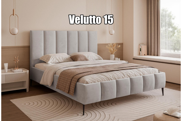 Łóżko tapicerowane Milo SLIM Na nóżkach 160x200