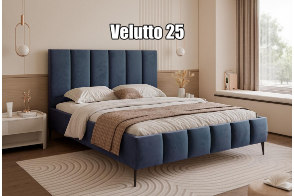 Łóżko tapicerowane Milo SLIM Na nóżkach 160x200