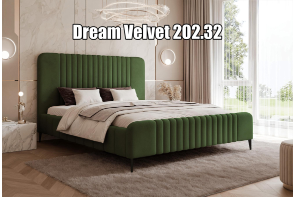 Łóżko tapicerowane Olivio SLIM Na nóżkach 160x200