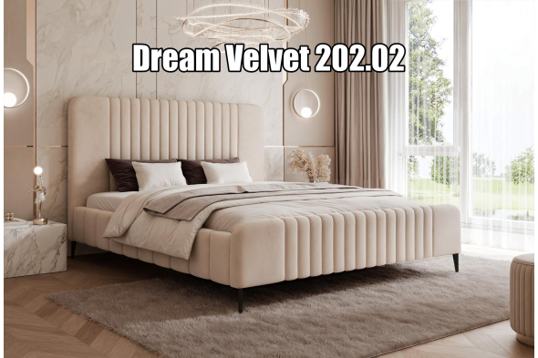 Łóżko tapicerowane Olivio SLIM Na nóżkach 160x200