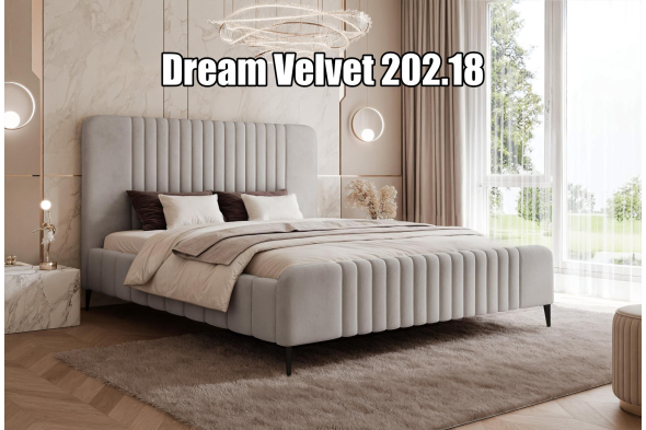 Łóżko tapicerowane Olivio SLIM Na nóżkach 160x200