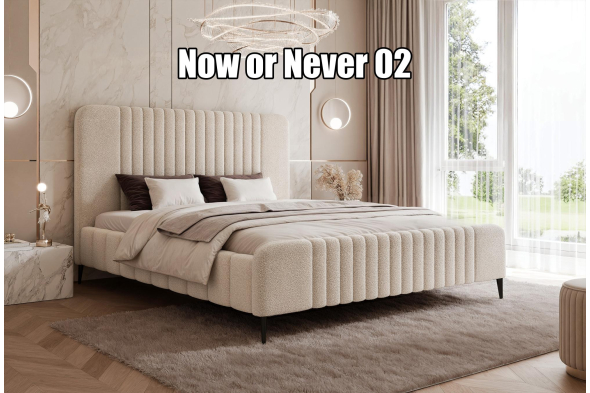 Łóżko tapicerowane Olivio SLIM Na nóżkach 160x200