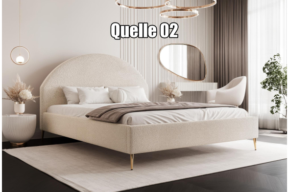 Łóżko tapicerowane Luma SLIM Na nóżkach 180x200
