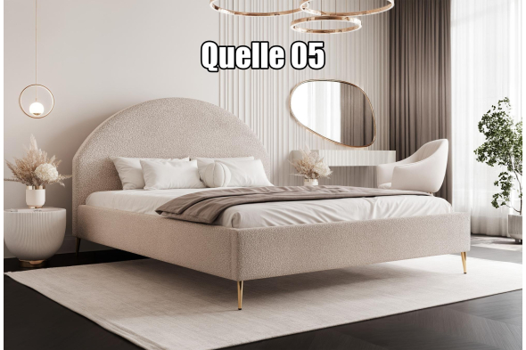Łóżko tapicerowane Luma SLIM Na nóżkach 180x200
