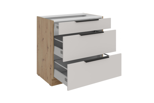 Szafka dolna 3 szuflady 80 D 3S PREMIUM BOX