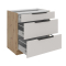 Szafka dolna 3 szuflady 80 D 3S PREMIUM BOX